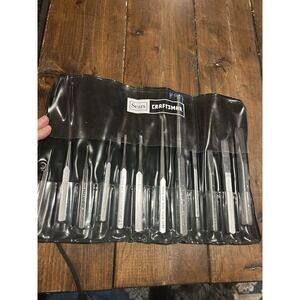 Sears Craftsman USA Nickel Plated Punch Chisel Set 43034 12pcs